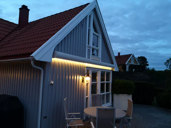 Hovedbilde Kassettmarkise m ledlys, Bredde 415-470 cm x 260 cm utfall