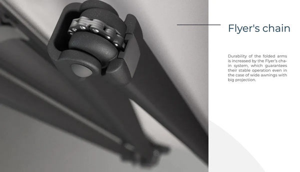 Hovedbilde Semi-Kassettmarkise, Bredde 415-470 cm x 210 cm utfall