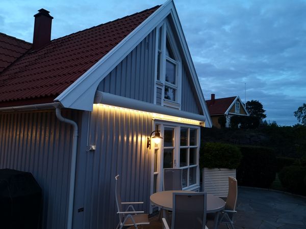 Hovedbilde Kassettmarkise m ledlys, Bredde 595-650 cm x 260 cm utfall