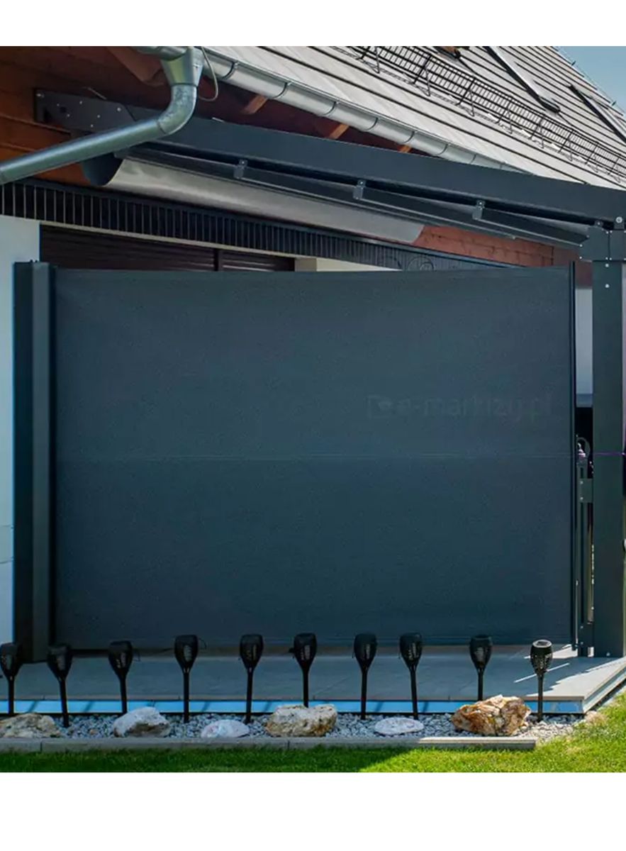 Levegg - Sidemarkise - Høyde 200 cm - Velg mellom 150 dukfarger